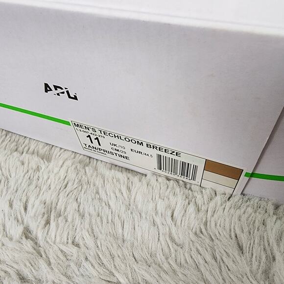 NEW APL Athletic Propulsions Lab Men's Techloom Breeze Tan Sneakers - Picture 10 of 16